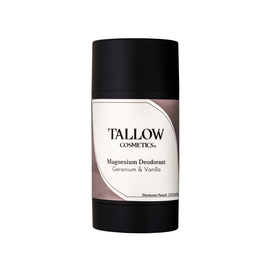 Natūralus dezodorantas su magniu ir taukais (tallow) –  pelargonija ir vanilė 75ml