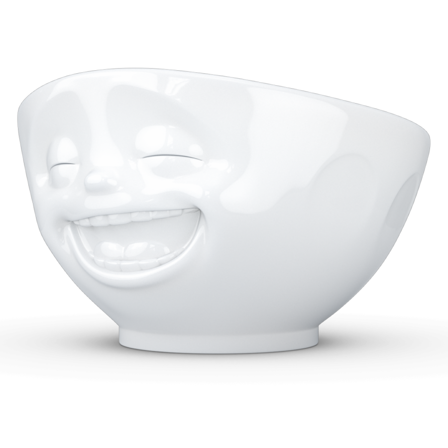 Bowl "Laughing" white, 500 ml