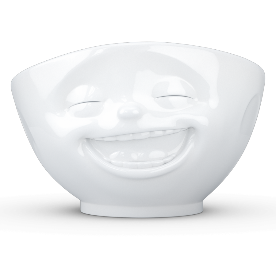 Bowl "Laughing" white, 500 ml
