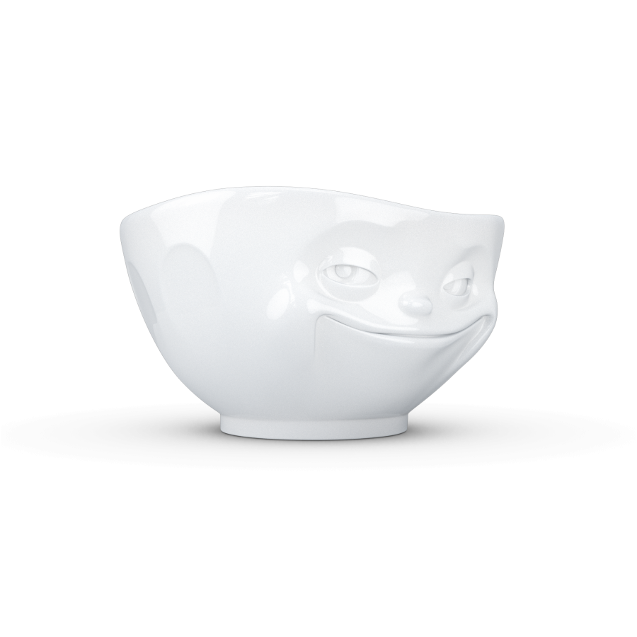 Bowl "Grinning" in white, 1000 ml
