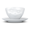 Coffee Cup "Grinning" white, 200 ml