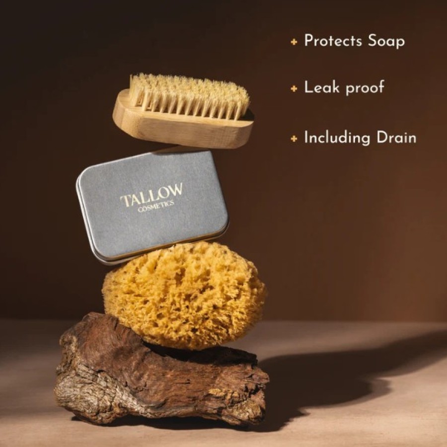 Žolelių ir taukų (tallow) muilo gabalėlis