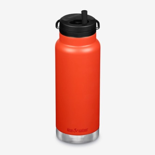 Klean Kanteen TKWide Travel Vacuum insulated Thermos with Twist Cap 946ml. Tiger lily