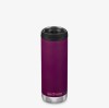 Klean Kanteen TKWide Vacuum insulated Thermos with Café Cap 473ml. Purple potion