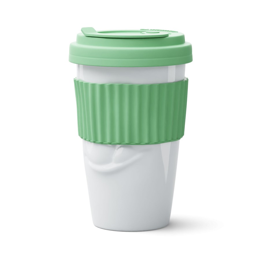 TASSEN puodelis išsinešimui Mug To Go Tasty - SKANU - mėtinis (400ml)