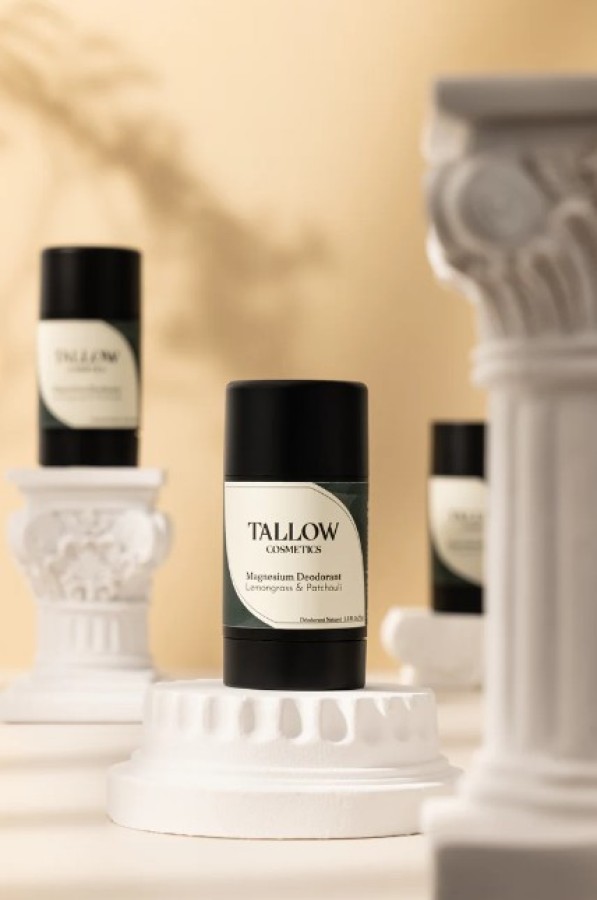 Natūralus dezodorantas su magniu ir taukais (tallow) – citrinžolė ir pačiulis 75ml