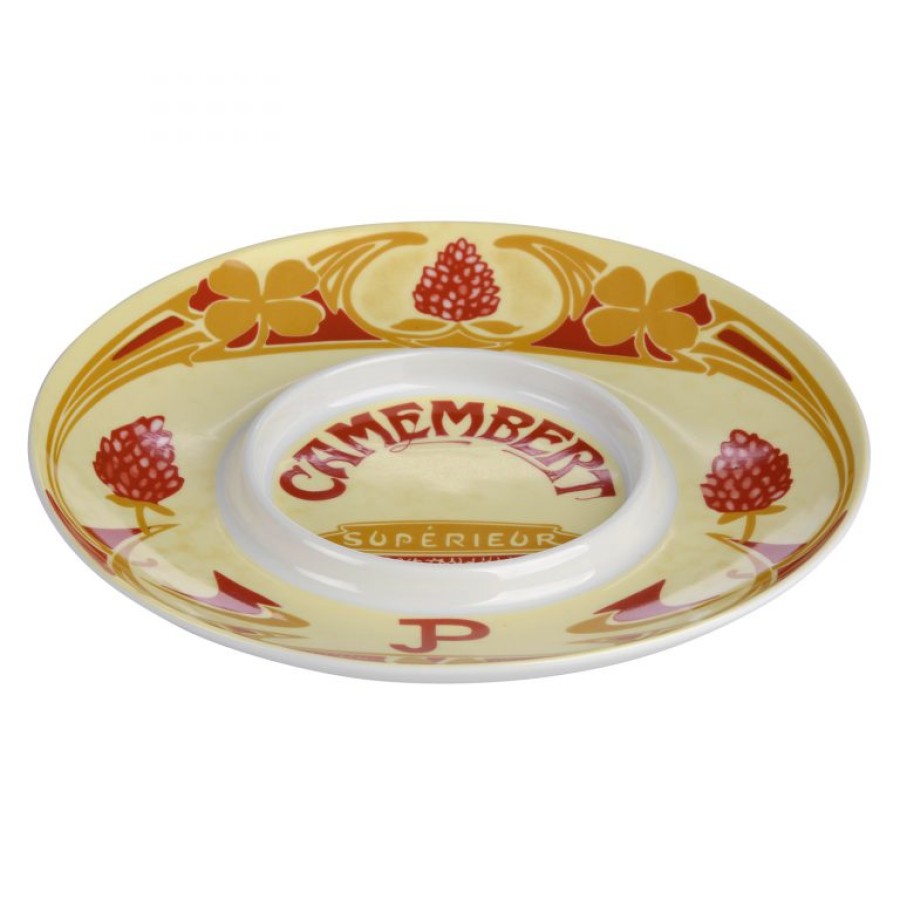 Camembert'o sūrio lėkštė VINTAGE su vieta camembert'o kepimo indui. Dovanų dėžutėje